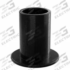 OILITE Flanged Sleeve Bearing: PEEK, 1/4 in Bore, 5/16 in OD, 1/2 in Overall Lg, Black, 10 PK (MPN PF-0405-04B). Key specifications — Brand: OILITE; Color: Black.