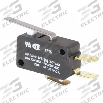 Honeywell Miniature Snap Action Switch: Lever Actuator, 1NO/1NC - Hinge Lever Snap-Action Switches