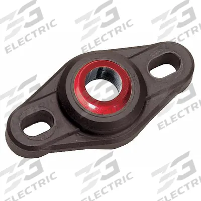 IGUS 2 Bolt Flange Bearing: 2 Bolt, 5/16 in Bore, 1 47/64 in Overall Lg - Maintenance-Free Flange-Mount Plain Bearings