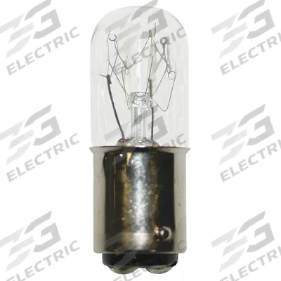APPROVED VENDOR Incandescent Bulb: Incandescent, Double Contact Bayonet (BA15d), (T) Tubular - BA15d Double-Contact Bayonet Base Lamps