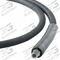 Hydraulic Hose Assembly: 1/4 in ID, 6 ft Lg, Black, Rubber, CS3814M. Key specifications — Hose Color: Black; Hose Tube Material: Rubber; Manufacturer Part Number: CS3814M; Brand: BVA HYDRAULICS.