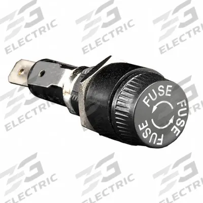 MERSEN Panel Mount Fuse Holder: For Fuse Size 13/32 in x 1 5/16 in, 1 Pole, 10 A Max - Fuse Holders for Cylindrical Fuses