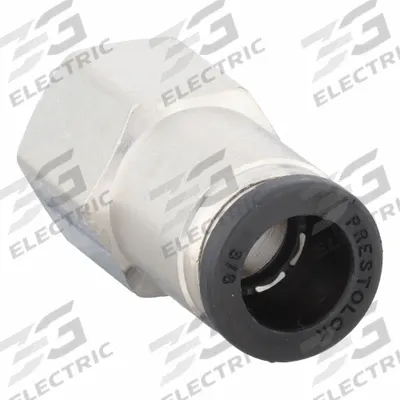 PARKER Push-Fit Fitting: 3/8 in OD x 1/4 in Pipe Size, Push-to-Connect x FNPTF - Nickel-Plated Brass Tube Fittings