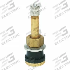 HALTEC Truck/Bus Tire Valve: Tire Valve, Clamp-In, 180° Valve Stem Angle, Straight, Buses/Trucks (MPN TV-501A-10). Key specifications — Valve Type: Clamp-In; Thread Size: 0.305-32; Valve Shape: Straight; Color: Brass; Product Type: Tire Valve; Compatible Vehicle Type: Trucks; Material: Metal; Brand: HALTEC.