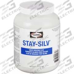 HARRIS Brazing Flux: 5 lb, Jar, Paste, FB3-A, Stay-Silv White (MPN SSWF5). Key specifications — Manufacturer Part Number: SSWF5; Color: White; Brand: HARRIS.