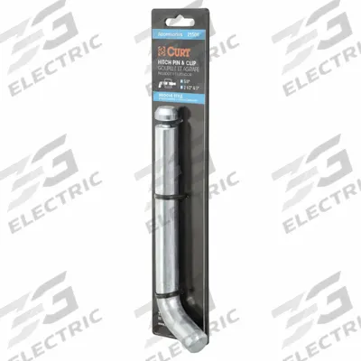 CURT Trailer Hitch Pin: 3 in_2 1/2 in Compatible Hitch Size, 5/8 in Pin Dia - Pin & Clips