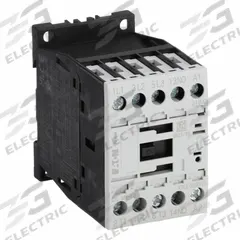 EATON IEC Magnetic Contactor: Non-Reversing, 3 Poles, 3NO Contacts, 9 A, 24V DC Coil (MPN XTCE009B10TD). Key specifications — Brand: EATON; Integrated Surge Suppression: Yes.