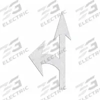 RAE Preformed Thermoplastic Pavement Markings: Reversible Combo Arrow, White, 12 3/4 ft Lg, 7 ft Wd (MPN PR-TH-3526). Key specifications — Legend: Reversible Combo Arrow; Brand: RAE; Color: White; Adhesion Method: Hand Torch; Material: Thermoplastic.