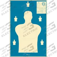 ACTION TARGET Shooting Range Targets: Paper, Silhouette Target, 35 in Ht, 23 in Wd, Blue, 100 PK (MPN SQT A-1 BLUE-100). Key specifications — Color: Blue; Target Style: Silhouette; Target Grouping: State Specific; Material: Paper; Brand: ACTION TARGET.