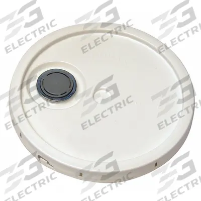APPROVED VENDOR Pail Lid: Gasketed/Snap-On/Spout/Tear Tab, 12 1/4 in Overall Dia, White - Tear Tab Lids