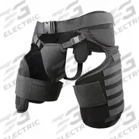 DAMASCUS Riot Control Thigh and Groin Protection: Universal, EVA Foam/Polyester Mesh, Strap (MPN TG40). Key specifications — attr188384: EVA Foam; attr188403: Polyester Mesh Lining; attr193737: DAMASCUS; attr188392: Black; attr232310: Thigh and Groin Protector with Molle System; attr188385: Strap.
