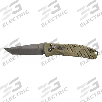 GERBER Folding Knife: 3 1/2 in Blade Lg, 5 in Closed Lg, 8 1/4 in Overall Lg, Fiberglass - Automatic-Opening Folding Knives