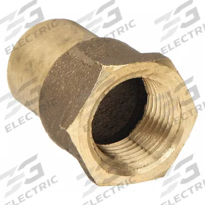 NIBCO Sweat Fitting Adapter: 3/4 in CTS x 1/2 in Pipe, Cup x FNPT, Bronze (MPN 7032RLF-3412) - Low-Lead Cast Copper & Bronze Tube Fittings