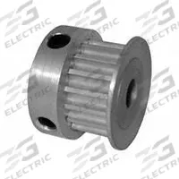 DAYTON Timing Pulley: Curvilinear, Fixed, For 6 mm Belt Wd, 17 Teeth, 3 mm Pitch, Aluminum (MPN 17-3M06-6CA2). Key specifications — Brand: DAYTON; Finish: Clear Anodized; For Belt Series: Powerhouse®.