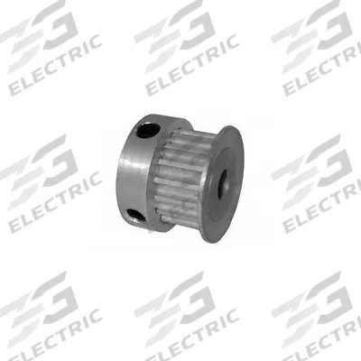 Dayton Timing Pulley: Curvilinear, Fixed, For 6 mm Belt Wd, 17 Teeth, 3 mm Pitch - HTD Section Fixed-Bore Timing Pulleys with Hub