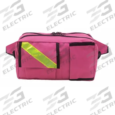 EMI Rescue Fanny Pack: 10 in L x 5 in W x 6 in D, Nylon, Pink, 0-10 in/21-30 in - Medical Fanny Packs & Slings