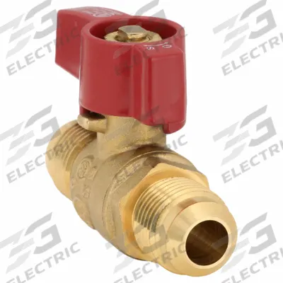 APPROVED VENDOR Manual Two-Way Ball Valve: 1/2 in, Brass, Straight, Flare x Flare, Two-Piece - Brass Ball Valves
