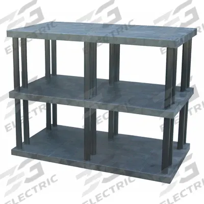 STRUCTURAL PLASTICS Plastic Shelving: 66 in x 36 in, 51 in Overall Ht - High-Durability Fixed Press-Fit Stationary Plastic Shelving