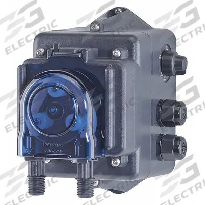 STENNER Peristaltic Chemical Metering Pump: 120V AC, 1/40 hp HP, 30 gpd Max. Flow Rate - Flow Activated Peristaltic Chemical Dosing Pumps
