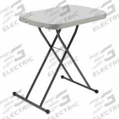 ICEBERG Folding Table: Rectangle Table Shape, Platinum Granite Tabletop, 17 3/4 in Dp, 25 1/4 in Wd (MPN 65499). Key specifications — attr1035217: Platinum Granite; attr1035250: Platinum Granite; attr1035202: ICEBERG.