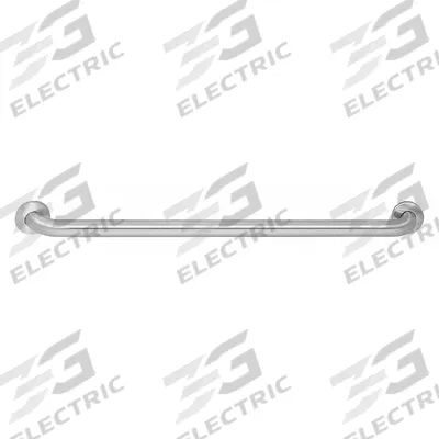 BRADLEY Wall Grab Bar: Straight, 18 in Lg, 1 1/2 in Dia, Stainless Steel, Textured - Standard Grab Bars