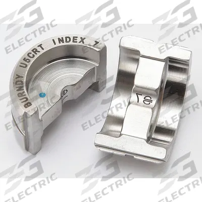 BURNDY Upper and Lower Crimping Die: 6 AWG Copper Lug, YA/YS, 1 Sizes - Burndy Replacement Crimping Dies