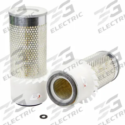 FLEETGUARD Automotive Air Filter: Round-Oval, Engine, Axial Seal, 6 3/32 in Outside Dia - Round/Oval Engine Air Filters