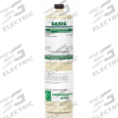 GASCO Calibration Gas: Air, Disposable, +/-5% Accuracy, C4H8, Calibration Gas - Calibration Gases for Portable Gas Detectors