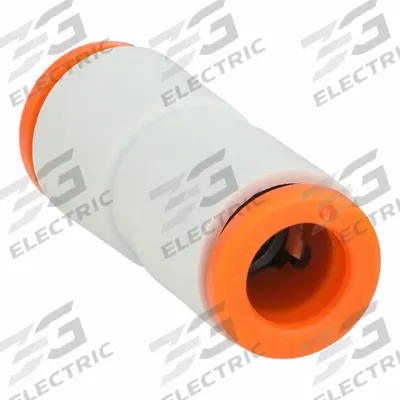 SMC Push-Fit Union Fitting: 3/8 in OD x 3/8 in OD Size, Push-to-Connect x Push-to-Connect - Polybutylene & Brass Tube Fittings