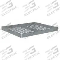 TENNSCO Shelf: 42 in x 36 in, 2,250 lb Load Capacity, Steel, 5 ga Decking, Gray, Shelf (MPN ZLES-4236W). Key specifications — Decking Material: Steel; Includes: (4) Beams; Decking Finish: Zinc Plated; Shelf Configuration: Single Straight; Color: Gray; Frame Material: Steel; Brand: TENNSCO; Frame Finish: Zinc Plated.