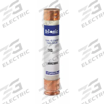 MERSEN Fuse: Class RK5, TRS-R Series, Time-Delay, 60 A, 600 V AC, 300 V DC - Time-Delay Cylindrical Fuses