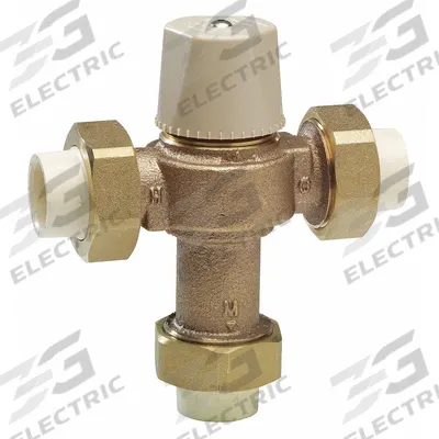 Watts Thermostatic Mixing Valve: 3/4 in Inlet Connection Size - Point-of-Source Mixing Valves