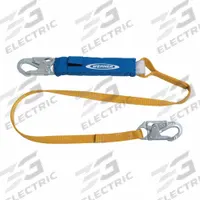 WERNER Fall Arrest Lanyard: Steel Snap Hook, Steel Snap Hook, 6 ft Lg, 310 lb Capacity (MPN C311100). Key specifications — Color: Gold; Brand: WERNER; Adjustable Length: No.