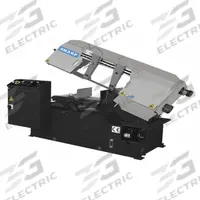 SHARP Band Saw: 9 in x 11 13/16 in, 75 to 305 SFPM, 45°, 6.8 A, 3 Phase, 220V AC (MPN SW-100H). Key specifications — attr313019: 6.8 A; attr313020: 3; attr313018: 45°; attr313016: 9 in x 11-13/16 in; attr313017: 75 to 305 SFPM; attr325084: SHARP.