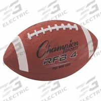 CHAMPION SPORTS Football: Brown, Rubber, Pee Wee Size Football, Pee Wee Size Football (MPN rfb4). Key specifications — Brand: CHAMPION SPORTS; Color: Brown; Product Type: Football; Material: Rubber; Equipment Product Type: Pee Wee Size Football.