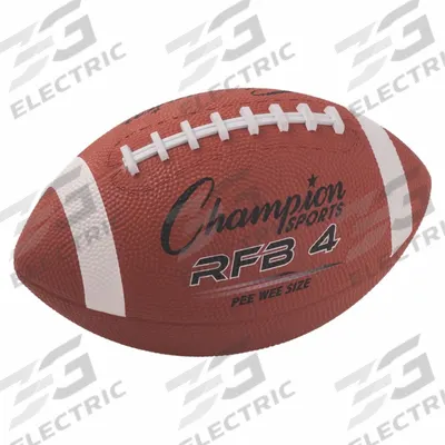 CHAMPION SPORTS Football: Brown, Rubber, Pee Wee Size Football - Footballs