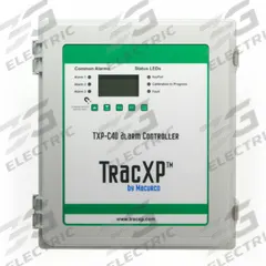 TRACXP Controller for Transmitter: Magnetic Wand/Screwdriver/USB Flash Drive, Flush/Rail/Wall (MPN TXP-C40-D). Key specifications — Brand: TRACXP; Display Type: Digital; Gas Detected: Sulfur Dioxide; Product Type: Controller for Transmitter; Mounting Location: Wall; For Use With: 831R17; Series: TXP-C40.