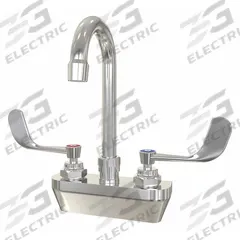 SANI-LAV Gooseneck Service Sink Faucet: Wall, Centerset, Cast Brass, Chrome, 0.5 gpm Flow Rate (MPN 27.5). Key specifications — Color/Finish: Chrome.