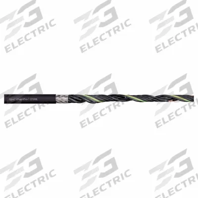 CHAINFLEX Control Cable: 18 AWG, 5 Conductors, Order by the Foot, PUR Jacket - Continuous Flexing Control Cables