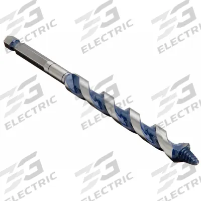 BOSCH Hybrid Drill Bit: 5/16 in Drill Bit Size, 7 1/2 in Overall Lg, Straight Shank - Hybrid Spur & Ship Auger Drill Bits