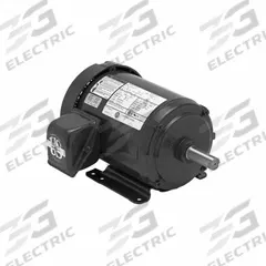 U.S. MOTORS General Purpose Motor: Rigid Base Mount, Totally Enclosed Fan Cooled, 5 hp, 1,170 RPM (MPN S5P3A). Key specifications — Brand: U.S. MOTORS; Nameplate Voltage @ 60 Hz: 208-230/460V AC; Full Load Current @ 60 Hz: 15.0-14.1/7.0 A; Nameplate RPM @ 60 Hz: 1,170 RPM; Motor Enclosure: TEFC.