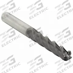 WIDIA HANITA Ball End Mill: Carbide, TiAlN Coated, 4 Flute, 1/2" Mill Dia, 1-1/2" LOC, 6" OAL (MPN I4B0500T150X)