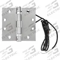 SDC Electrified Hinge: Stainless Steel, 4 in Leaf Ht, 2 1/4 in Leaf Wd (MPN PTH-4Q). Key specifications — Material: Stainless Steel.