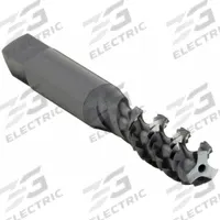 OSG Spiral Flute Tap: 3/8"-16 UNC, 2B, 3 Flute, Bottoming Chamfer, Black Oxide High Speed Steel (MPN 2986001)