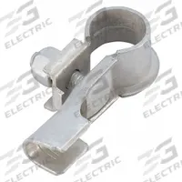 FUSION Battery Terminal: Straight, Clamp, 4 to 6 ga, Negative, Copper/Tin, 2 5/16 in Overall Lg (MPN 850109-525-005N). Key specifications — Contact Material: Tin; Alignment: Straight; Connection Type: Clamp; Gauge: 4 to 6 ga; Polarity: Negative; Brand: FUSION.