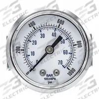 PIC GAUGES Industrial Pressure Gauge: 0 psi to 1,000 psi, 2 in Dial, 1/4 in NPT Male, Center Back (MPN 103D-204M). Key specifications — Accuracy: ±3-2-3%; Brand: PIC GAUGES; Vibration Resistance Properties: None; Gauge Wetted Parts: Brass / Copper.