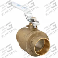 APOLLO Manual Two-Way Ball Valve: 2 1/2 in, Brass, Straight, Sweat x Sweat, Full Port Ball Port (MPN 94ALF-209-01A). Key specifications — Brand: APOLLO; Handle: Lever.