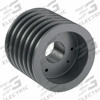 APPROVED VENDOR V-Belt Pulley: B52, 6 Groove, 5.55 in OD, Bushed Bore, SD - Bushed-Bore Cast-Iron V-Belt Pulleys