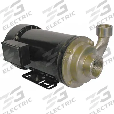 Dayton Centrifugal Pump: 316 Stainless Steel, 2 hp Horsepower (Max), Three Phase - Stainless Steel Housing Chemical-Resistant Centrifugal Pumps