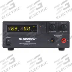 B&K PRECISION DC Power Supply: Switching Digital DC, 3.5 in H x 7.9 in W x 10.8 in D, Not Certified (MPN 1901B). Key specifications — Line Regulation Current: 50 mA; Load Regulation Voltage: 20 mV; Calibration Certificate Type: Not Certified; Manufacturer Part Number: 1901B; Brand: B&K PRECISION; Includes: Remote Control Connector; Line Regulation Voltage: 20mV; Load Regulation Current: 150 mA.